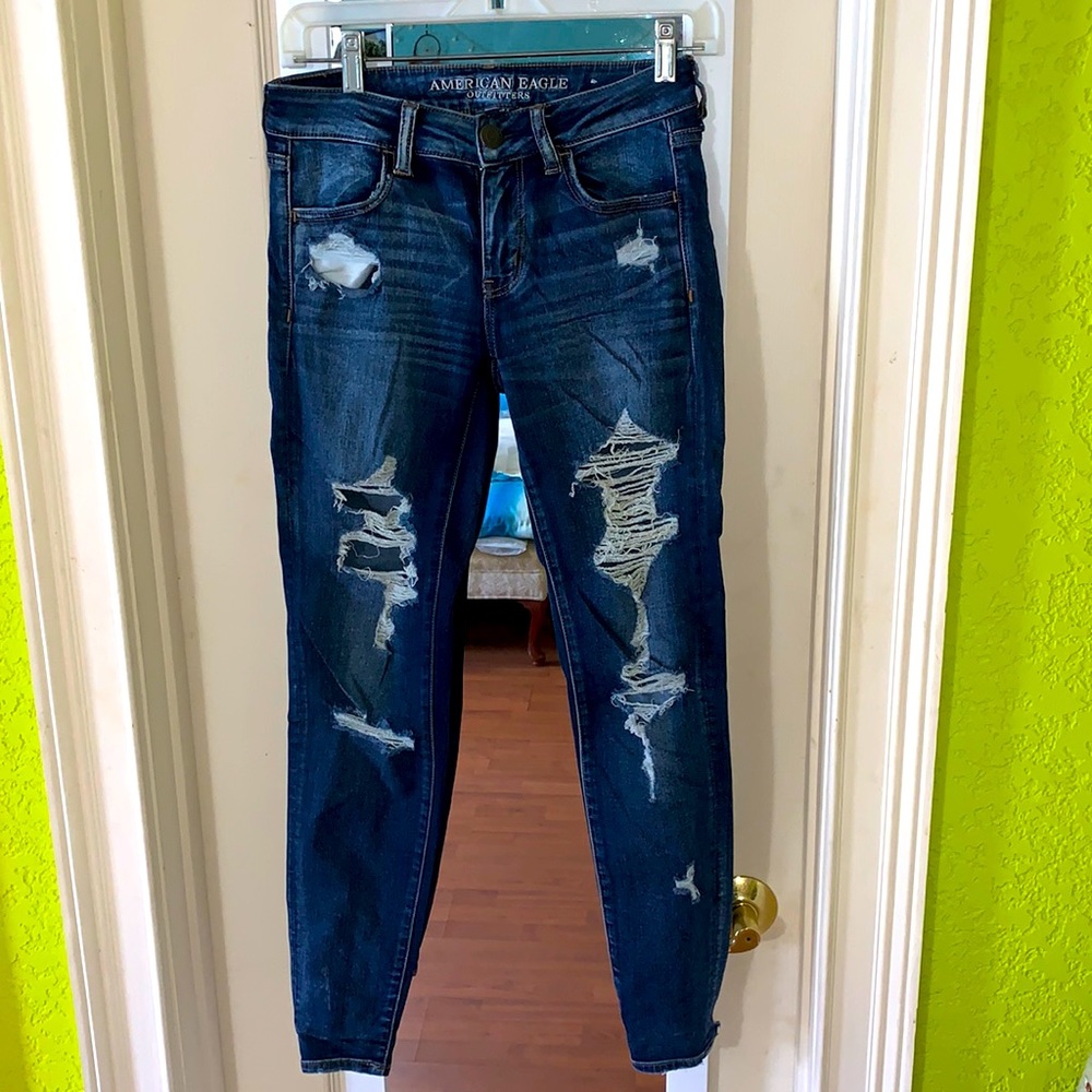 American Eagle Distressed Skinny Jeans